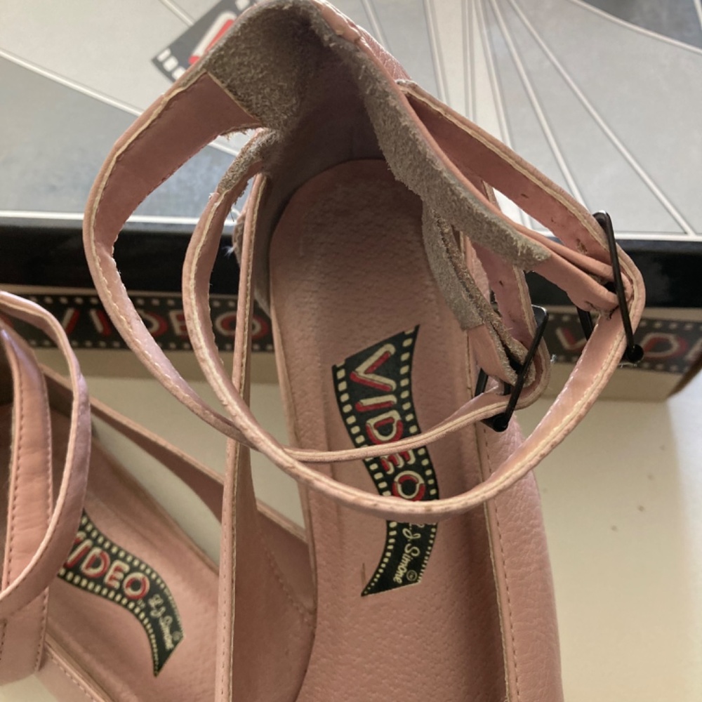 “HOST PICK “Vintage Size 8 Ballerina Pale Pink Ankle Strap Maryjane Sh… - Picture 15 of 16